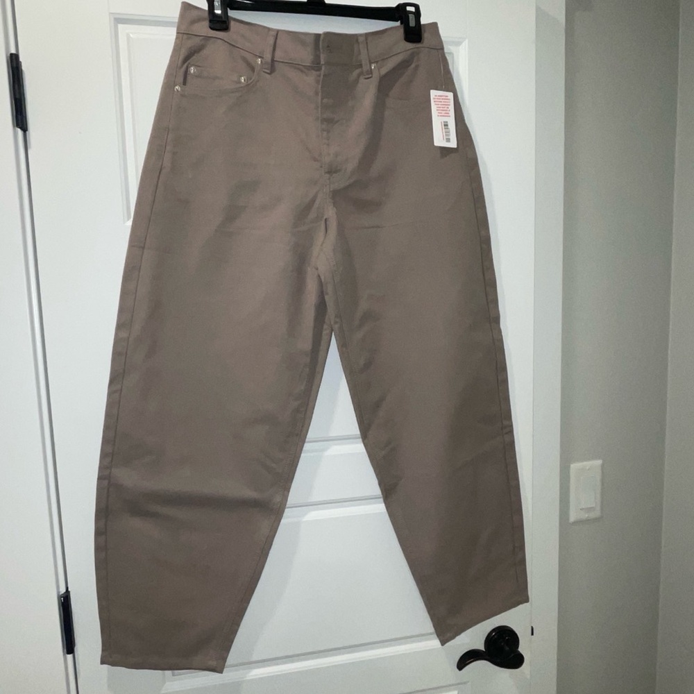 NWT Splendid Women's Flare & Wide Barrel Leg Jeans in Mocha/taupe